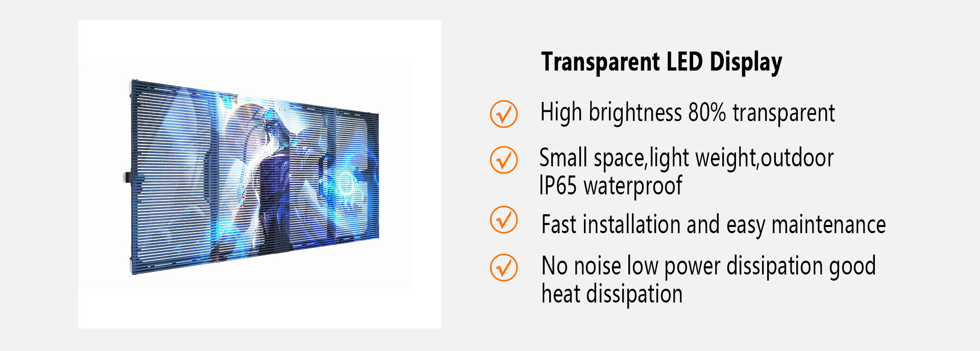 LED transparent screen